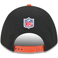 Youth New Era Black/Orange Cincinnati Bengals 2025 NFL Draft 9FORTY A-Frame M-Crown Adjustable Hat