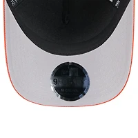 Youth New Era Black/Orange Cincinnati Bengals 2025 NFL Draft 9FORTY A-Frame M-Crown Adjustable Hat