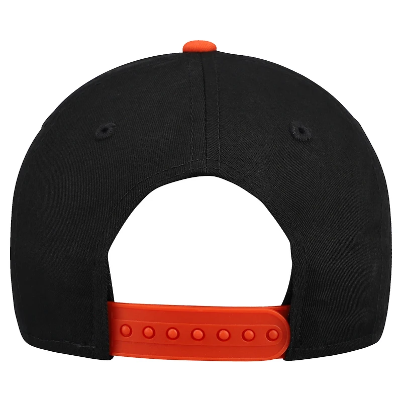 Casquette ajustable COOLERA 9FORTY A-Frame noire/orange pour jeune New Era Cincinnati Bengals