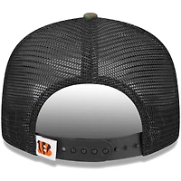 Casquette New Era Camo Cincinnati Bengals Main Trucker 9FIFTY Snapback pour jeune