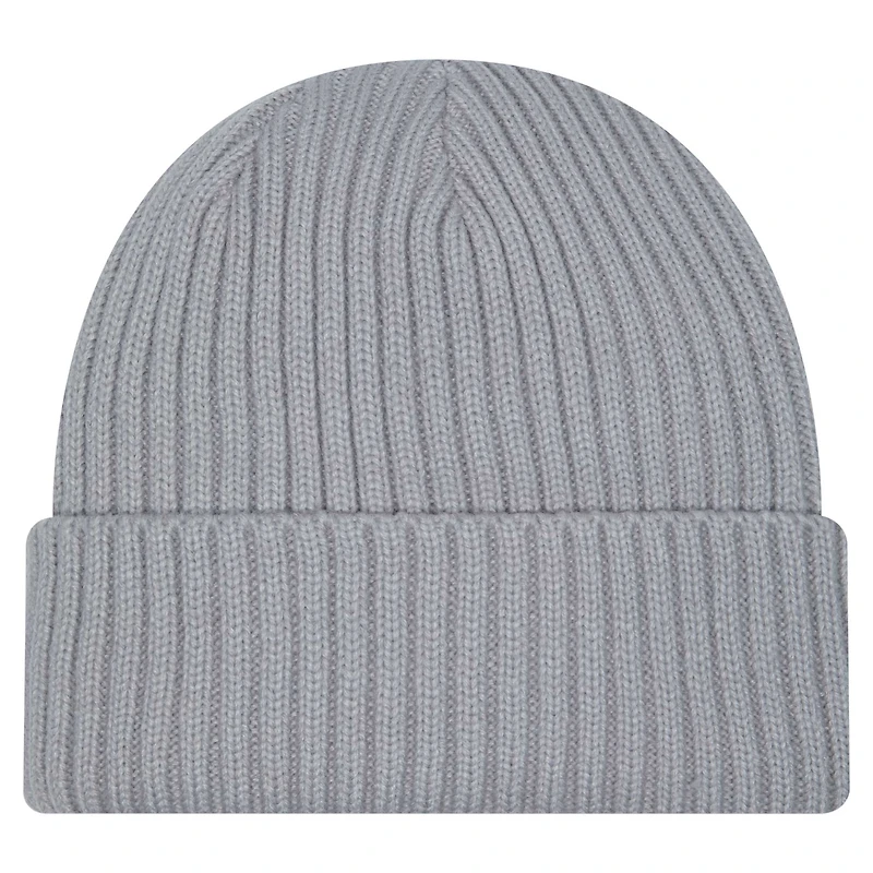 Bonnet tricoté à revers Cincinnati Bengals gris pour jeunes New Era