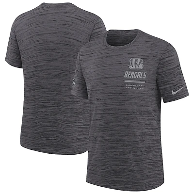 T-shirt Nike noir pour jeunes Cincinnati Bengals Sideline Velocity Dri-FIT