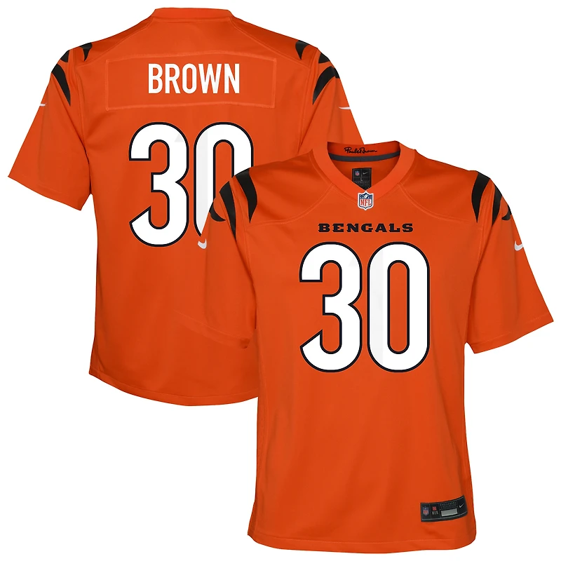 Youth Nike Chase Brown Orange Cincinnati Bengals