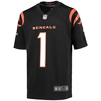 Maillot de match Nike Ja'Marr Chase noir pour jeune des Bengals Cincinnati