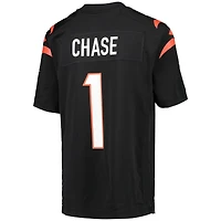 Maillot de match Nike Ja'Marr Chase noir pour jeune des Bengals Cincinnati