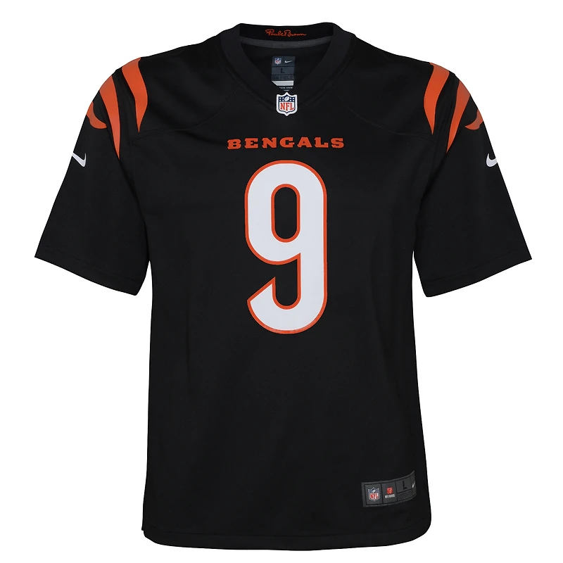 Maillot de match Nike Joe Burrow pour jeunes des Bengals Cincinnati
