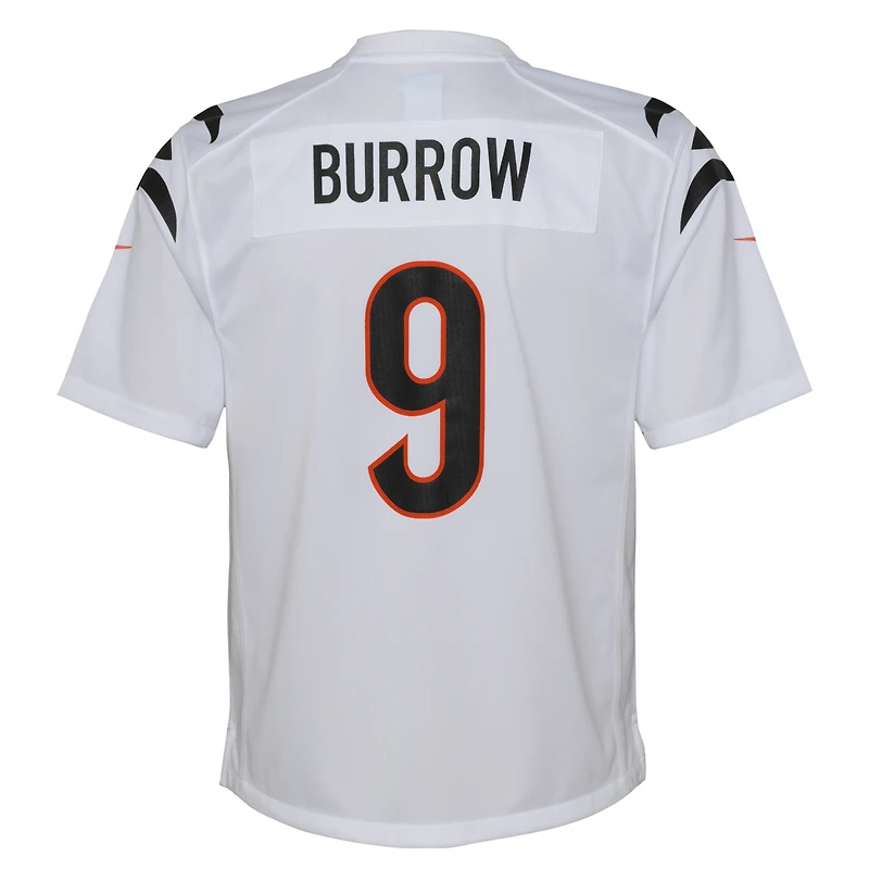 Maillot de match Nike Joe Burrow pour jeunes des Bengals Cincinnati, blanc