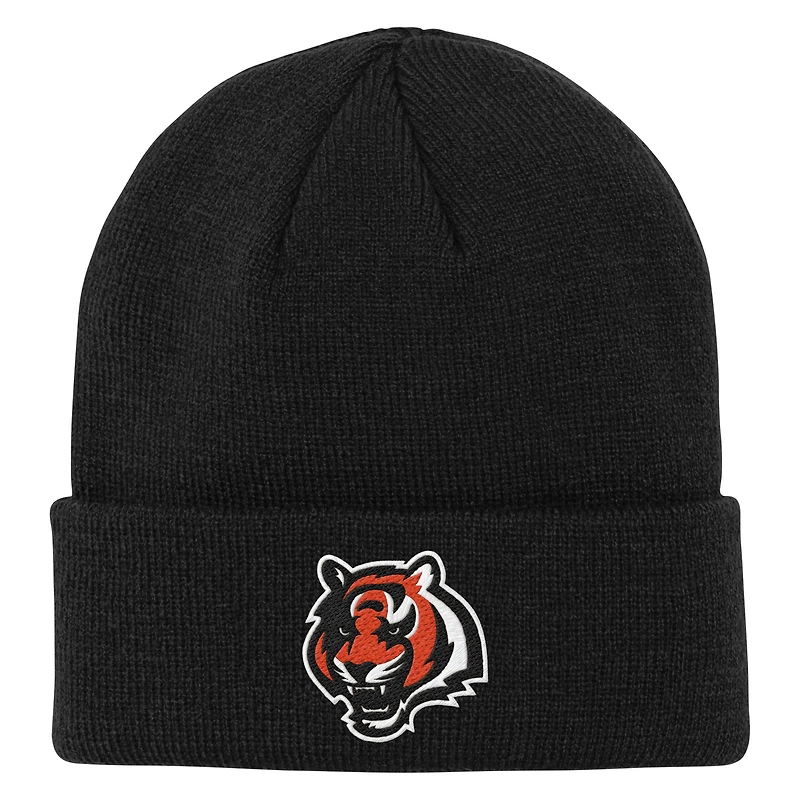 Youth Outerstuff  Black Cincinnati Bengals Team Gradient Cuffed Knit Hat