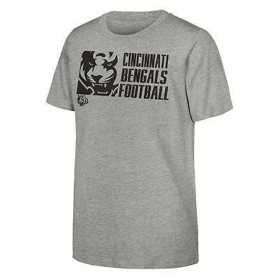 Youth Outerstuff Heather Gray Cincinnati Bengals Post Game T-Shirt
