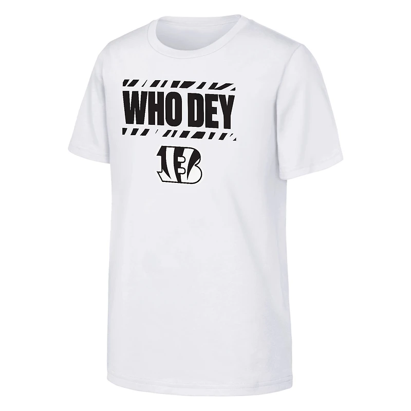 T-shirt blanc Youth Outerstuff Team Spirit des Bengals de Cincinnati