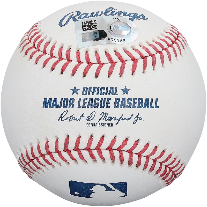 Balle de baseball autographiée par Andrew Abbott des Reds de Cincinnati avec inscription « Débuts en MLB le 5 juin 1923 »