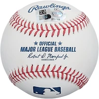 Balle de baseball autographiée par Andrew Abbott des Reds de Cincinnati avec inscription « Débuts en MLB le 5 juin 1923 »