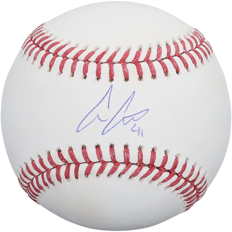 Balle de baseball autographiée par Andrew Abbott des Reds de Cincinnati