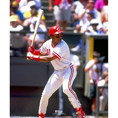 Barry Larkin Cincinnati Reds Unsigned Prepares to Bat Photograph
