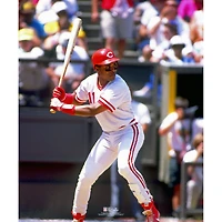 Barry Larkin Cincinnati Reds Unsigned Prepares to Bat Photograph