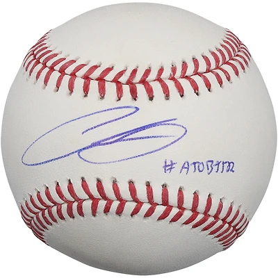 Balle de baseball autographiée par Chase Burns des Reds de Cincinnati avec inscription « #ATOBTTR »