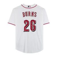 Maillot réplique blanc Nike autographié de Chase Burns, des Reds de Cincinnati