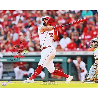 Photo de Christian Encarnacion-Strand, joueur des Reds de Cincinnati, autographiée (16" x 20").
