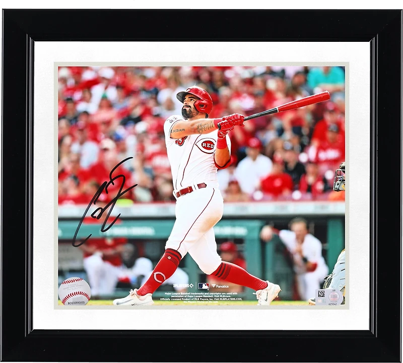 Photographie autographiée de Christian Encarnacion-Strand des Reds de Cincinnati, 8" x 10"