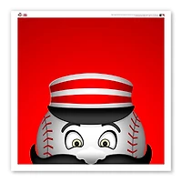 Cincinnati Reds Poster imprimé M. Redlegs 30,5 x 30,5 cm