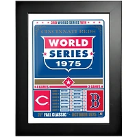 Cincinnati Reds - Photo encadrée classique d'automne de 12'' x 16'' 1975