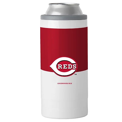 Glacière pour canette mince Colorblock de 12 oz des Cincinnati Reds