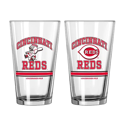 Cincinnati Reds 16oz. Pint Glass Two Pack