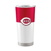 Rouges de Cincinnati 20 oz. Gobelet en acier inoxydable à blocs de couleurs