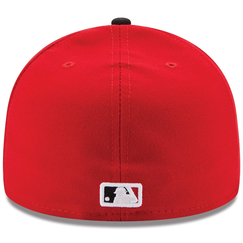 Cincinnati Reds New Era Road Authentic Collection On-Field Logo 59FIFTY - Fitted Hat Red/Black