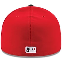 Cincinnati Reds New Era Road Authentic Collection On-Field Logo 59FIFTY - Fitted Hat Red/Black