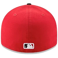 Cincinnati Reds New Era Road Authentic Collection On-Field Logo Low Profile 59FIFTY - Casquette ajustée Rouge/Noir