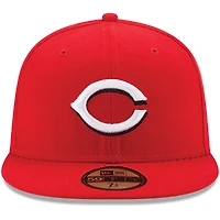 Cincinnati Reds New Era Youth Home Authentic Collection On-Field 59FIFTY - Chapeau ajusté Rouge