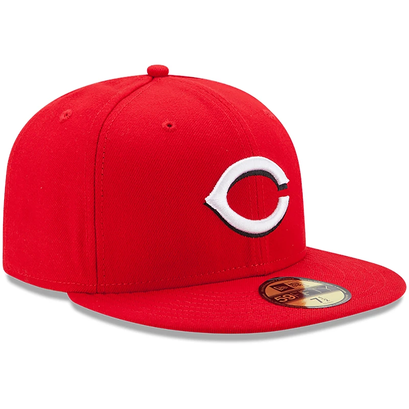 Cincinnati Reds New Era Youth Home Authentic Collection On-Field 59FIFTY - Fitted Hat Red