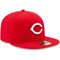 Cincinnati Reds New Era Youth Home Authentic Collection On-Field 59FIFTY - Fitted Hat Red