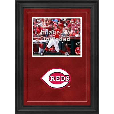 Cadre photo horizontal encadré de luxe des Reds Sox de Cincinnati 8" x 10" avec logo de l'équipe