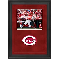 Cadre photo horizontal encadré de luxe des Reds Sox de Cincinnati 8" x 10" avec logo de l'équipe