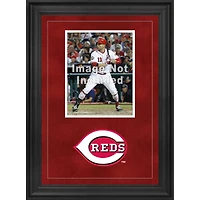 Cadre photo vertical encadré de luxe des Reds Sox de Cincinnati 8" x 10" avec logo de l'équipe