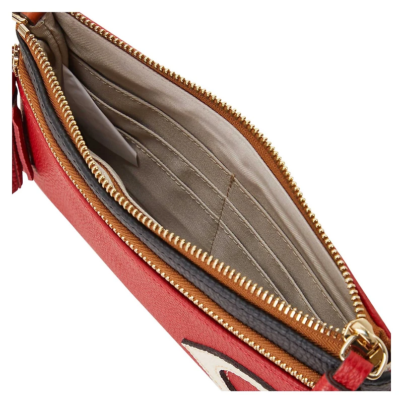 Dooney & Bourke Cincinnati Reds Poignet à double fermeture éclair