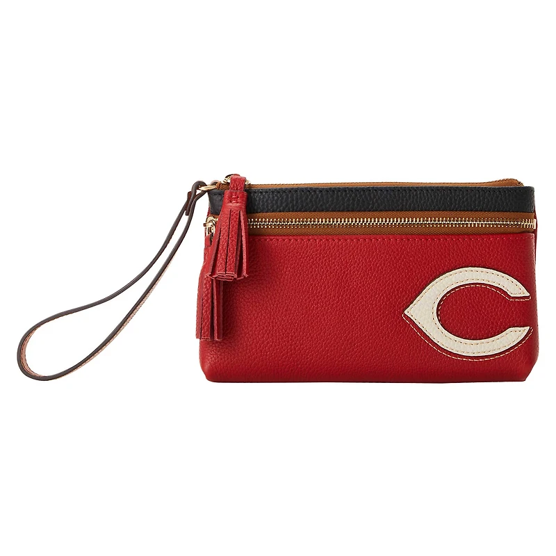Dooney & Bourke Cincinnati Reds Poignet à double fermeture éclair