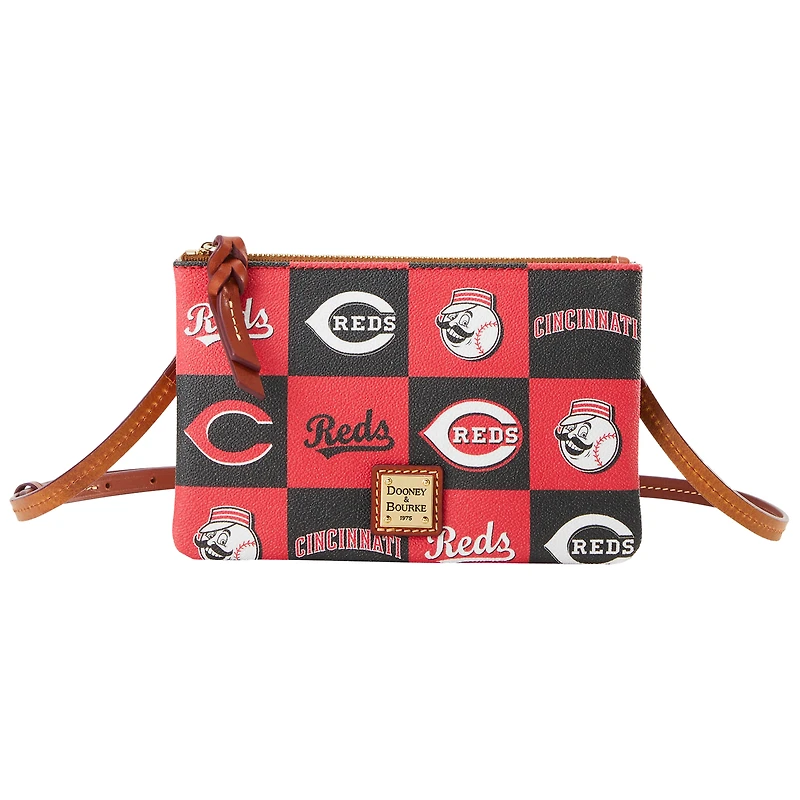 Sac à main à bandoulière avec fermeture éclair sur le dessus Dooney & Bourke Cincinnati Reds