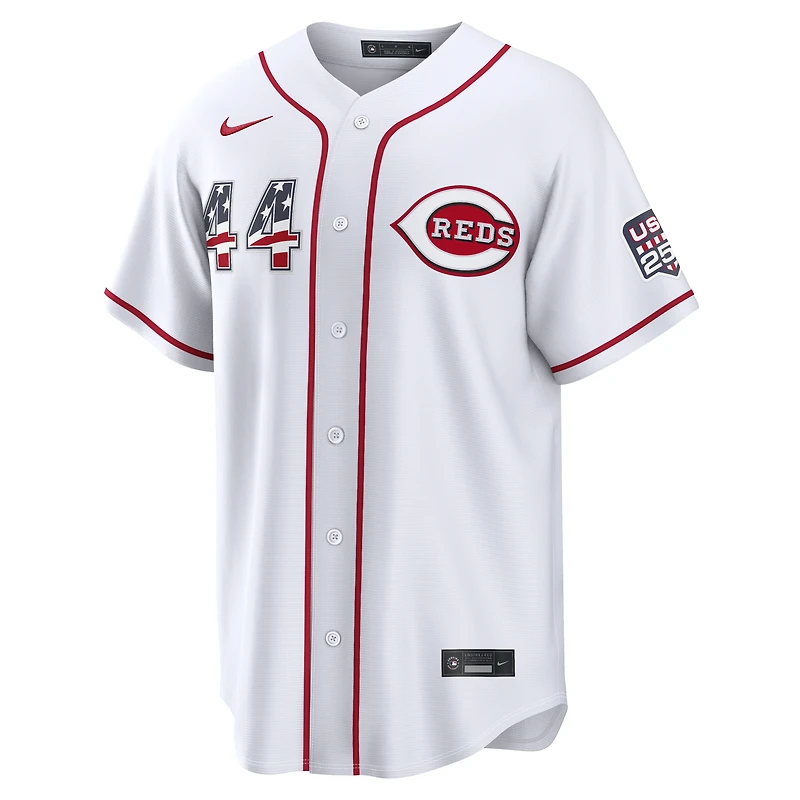 Fourth of July Men's Cincinnati Reds Elly De La Cruz Nike White USA 250 Stadium Jersey
