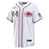 Fourth of July Men's Cincinnati Reds Elly De La Cruz Nike White USA 250 Stadium Jersey