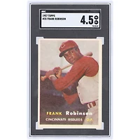 Carte de recrue authentifiée 4.5 de Frank Robinson Cincinnati Reds 1957 Topps #35 SGC