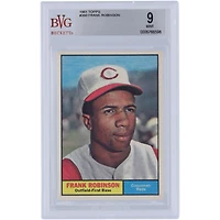 Carte 9 authentifiée Frank Robinson Cincinnati Reds 1961 Topps #360 BVG