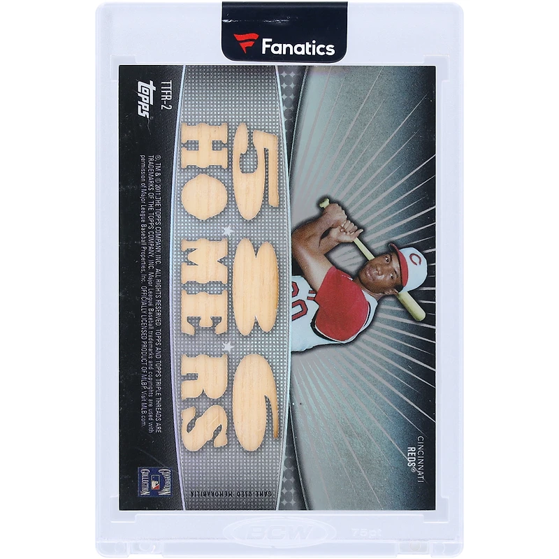 V106832 REDS Frank Robinson Cincinnati Reds 2011 Topps Triple Threads Multi Game Used Relics #TTFR-2 #1/1 Carte Frank Robinson UNS TPP CARTES À COLLECTIONNER 45846 COLTRC CG01BB1016 #171