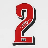 Maillot Nike blanc dédicacé par Gavin Lux des Reds de Cincinnati