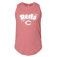 Débardeur rose tendre pour filles, motif Cincinnati Reds