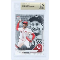 Carte Hunter Greene Cincinnati Reds 2025 Topps Now Lou Gehrig Day #LGD-HG authentifiée BGS 9.5
