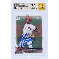 V106832 REDS Hunter Greene Cincinnati Reds Carte de recrue autographiée 2018 Bowman Chrome Prospects #BCP48 Beckett Fanatics Witnessed Authenticated 9.5/10 Hunter Greene AUT BWM TRADING CARDS 45646 AUTTRC CA01B00073 #2