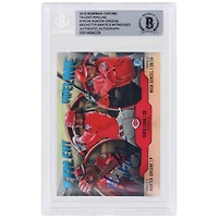 Carte authentifiée par Hunter Greene (Reds de Cincinnati) de la collection Bowman Chrome Talent Pipeline 2019 (#TP-CIN) de Beckett Fanatics Witnessed